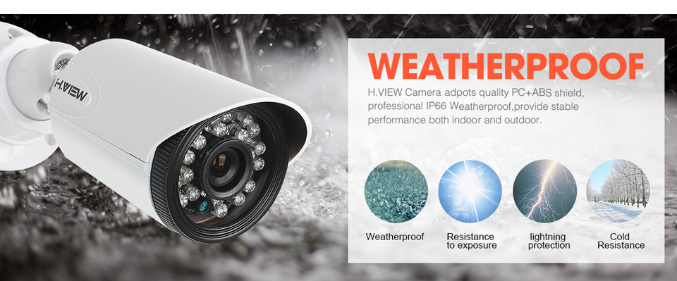 720P DVR Security System 4 pcs Set