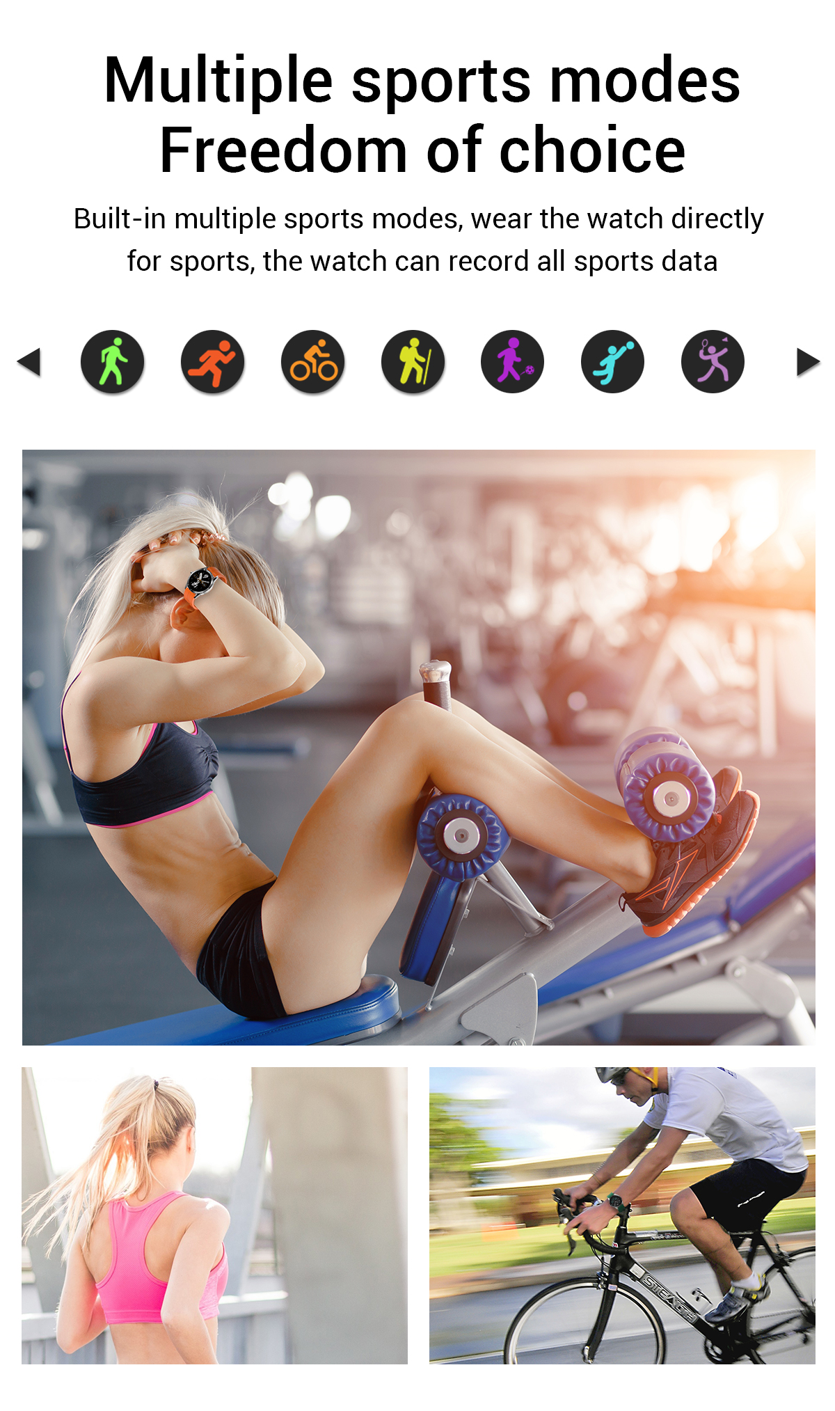 Full Touch Bluetooth Smart Watch for Android/IOS Phone