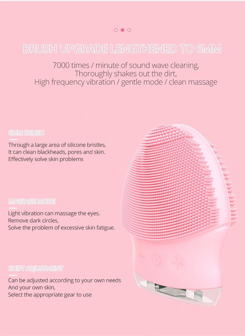 Electric Facial Massager Cleansing Brush