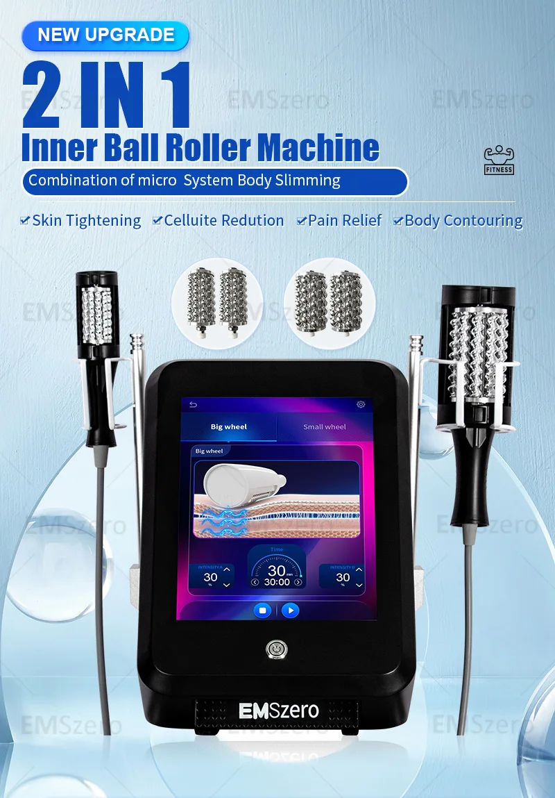 2025 2IN1 EMSzero Fat Removal Cellulite 5D massage Roller Electromagnetic Muscle Building Training for salon