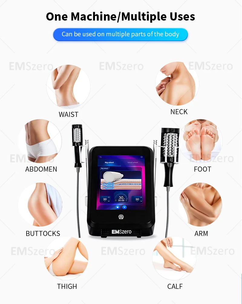 2025 2IN1 EMSzero Fat Removal Cellulite 5D massage Roller Electromagnetic Muscle Building Training for salon