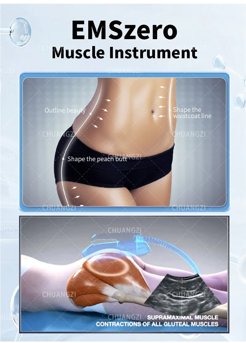 200HZ Emszero ultra Muscle Stimulation Fat Removal Body Slimming Hip Shaping Machine EMS EMSzero Weight Loss Salon